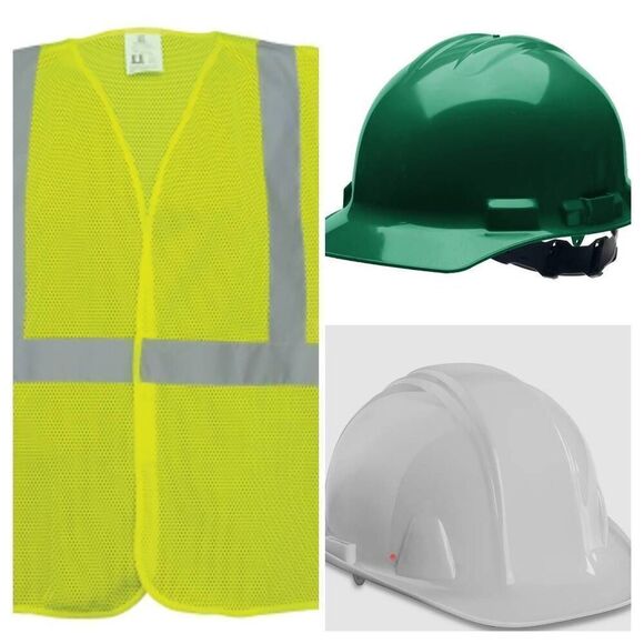 Construction set hard hat and vest - Picture 1 of 7